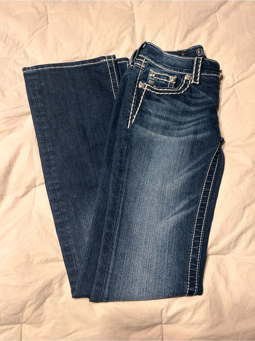 Miss Me Dark Blue Boot Cut Jeans